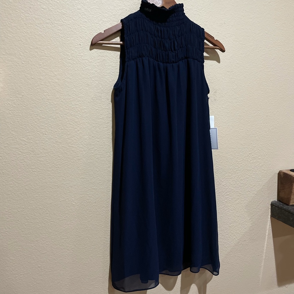 1. State Sleeveless Shift Dress in Navy - Picture 4 of 11
